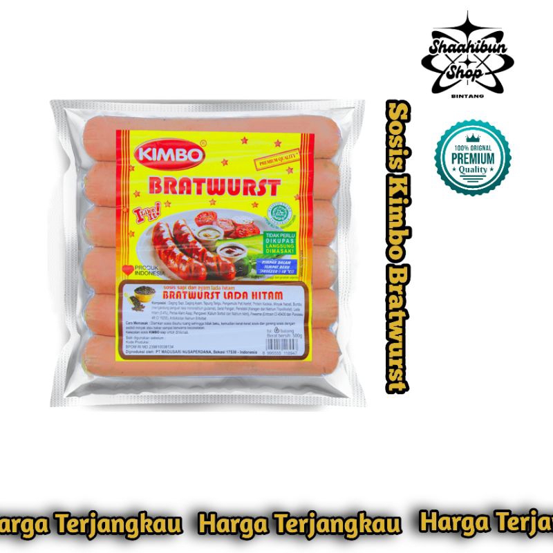

5 | ADDRIELLA Kimbo Sosis Bratwurst Lada Hitam 500gr