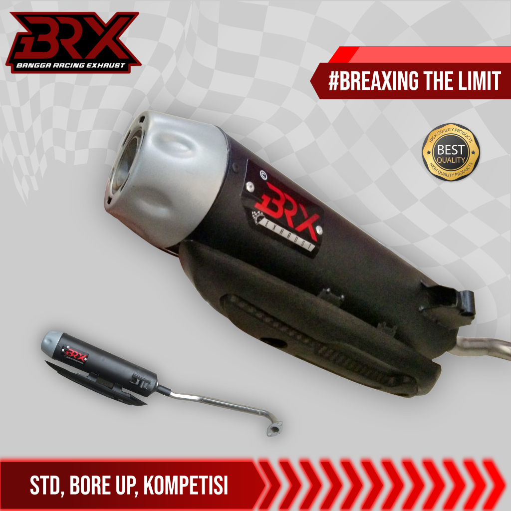 Knalpot TZM Project BRX EXHAUST ORIGINAL Vario 125 Vario 150 NMAX AEROX PCX 150 BeaT Fi ESP Scoopy