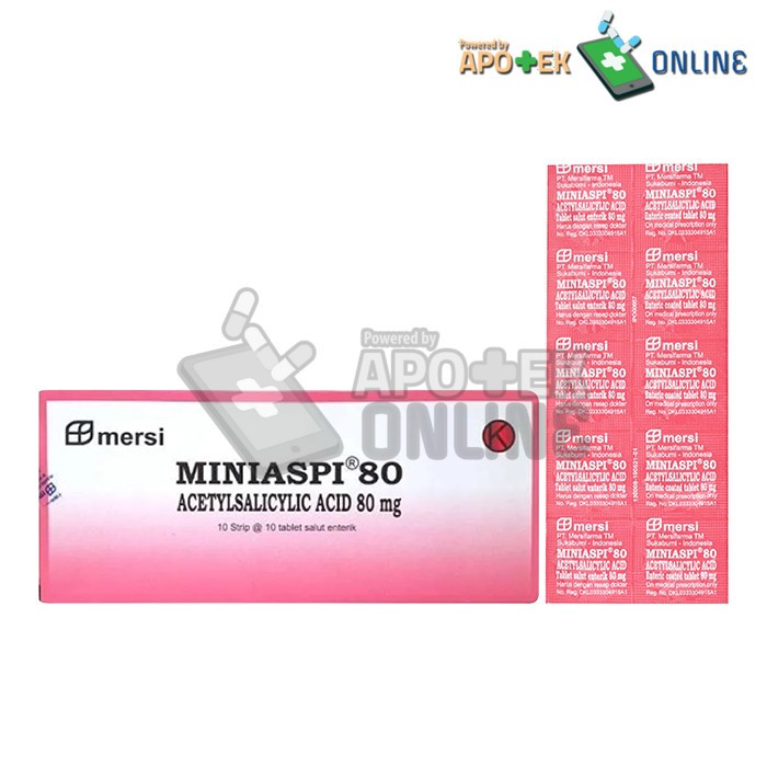 MINIASPI 80MG 1 STRIP 10 TAB