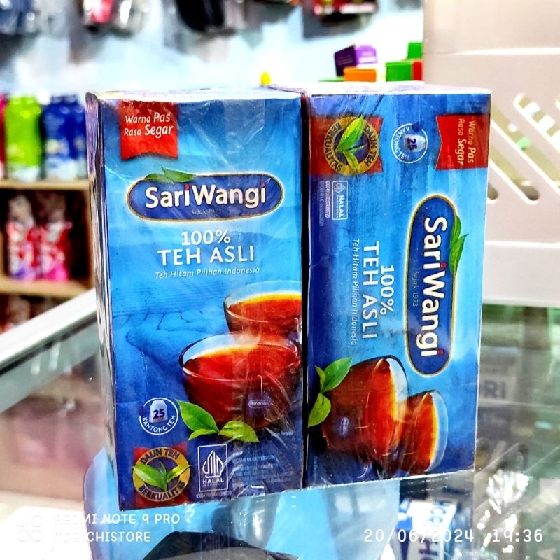 

Sari Wangi Teh Celup Hitam Isi 25 Bags