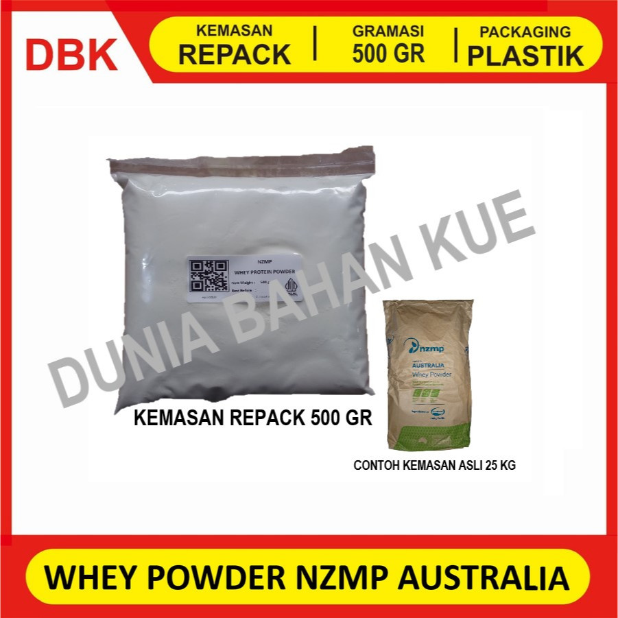 

WHEY POWDER NZMP AUSTRALIA - REPACK 500 GR / SUSU BUBUK WHEY PROTEIN NZMP