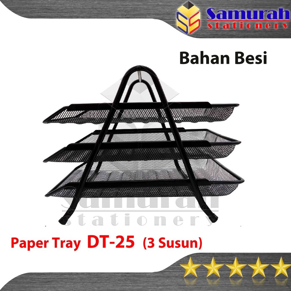 

KODE T19G Document Tray Besi 3 Tingkat DT 25 Joyko Rak Dokument Kertas File 3 Susun DT25 Kantor
