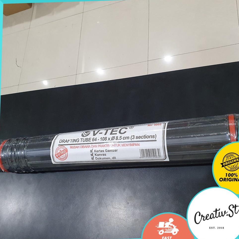 

KODE J64V VTec Tabung Gambar Arsitek Drafting Tube Alat Gambar 85Cm