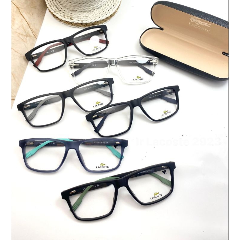kacamata paket lensa  minus  pria - Desain Lacoste