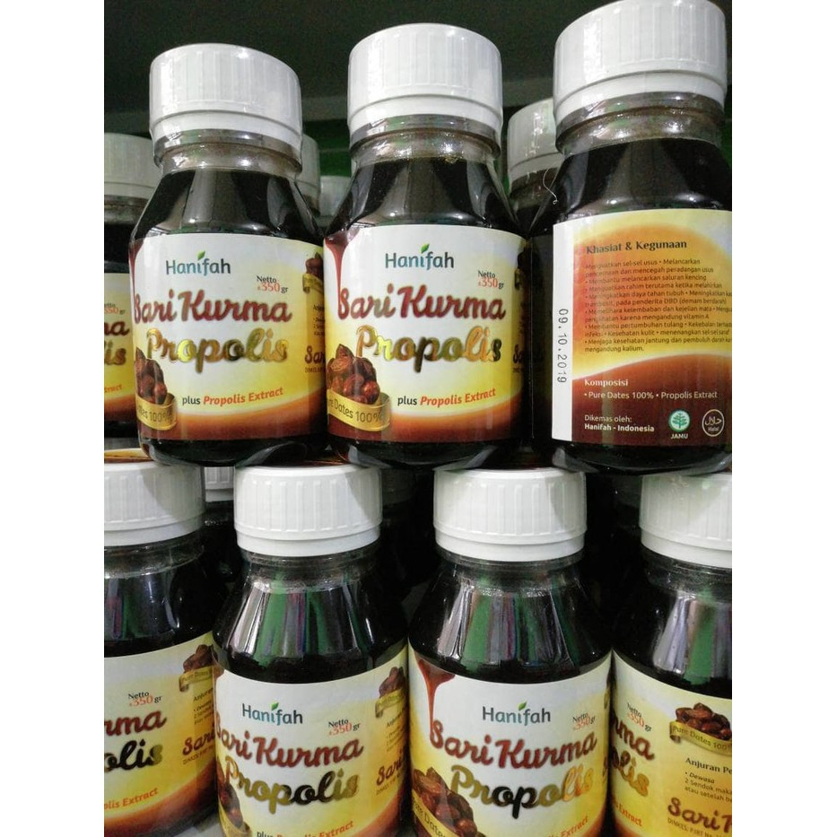 

Sari Kurma HANIFAH 350gr - Sari Kurma Plus Propolis