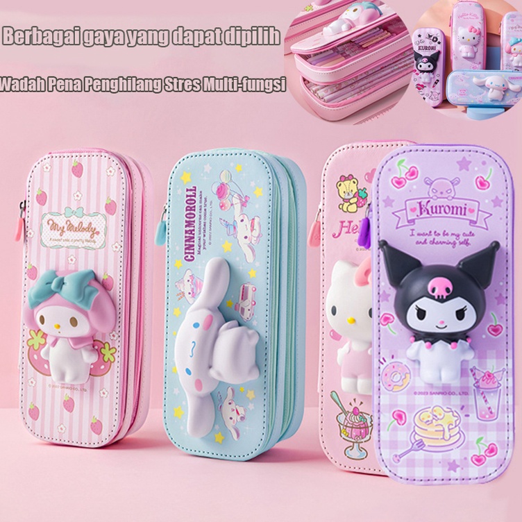 

KODE Q44O Tersedia dalam 8 warna Casing Pena Dekompresi Multifungsi Kantong Pensil Lucu Berkapasitas Besar Tempat Pensil Squishy Dua Susun Pen Holder Squishy Double Decker