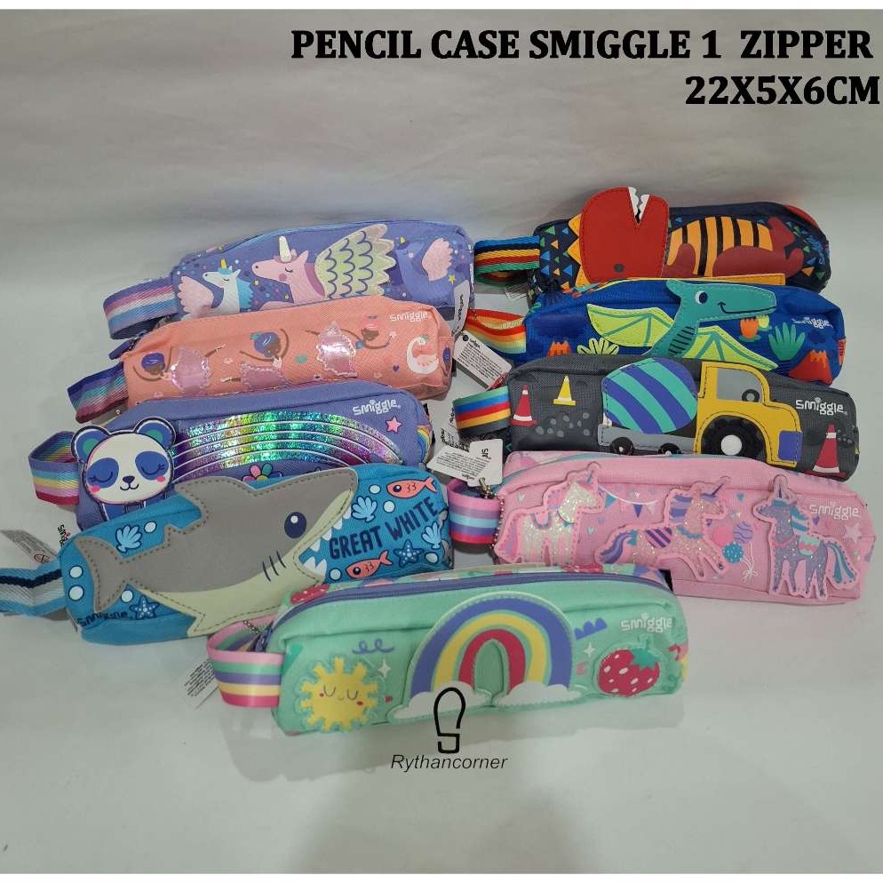 

KODE M25V PENCIL CASE KOTAK PENSIL SMIGGLE 1 ZIPPER KARAKTER