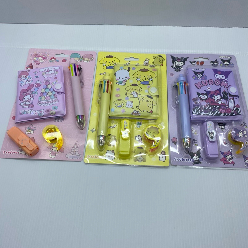 

Alat Tulis Anak Sekolah / Stationery Set 4 in 1 / Note book kecil / Peralatan sekolah / Stiker lucu / Alat tulis 4 in 1 / Alat tulis murah import / Notepad Sanrio
