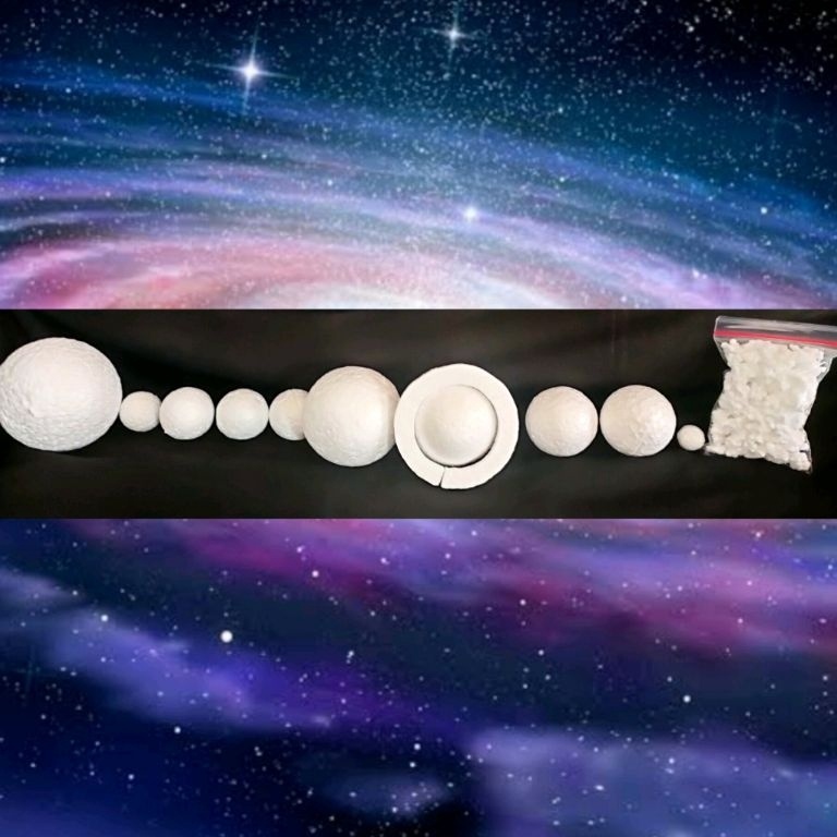 

KODE B44N Paket Bola Styrofoam Tata Surya Planet Tatasurya Antariksa Asteroid ring Saturnus planet lengkap