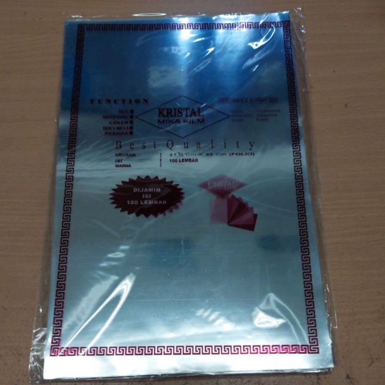 

KODE B77H Plastik Mika Jilid F4 Kristal Cover Mika Jilid F4 Murah