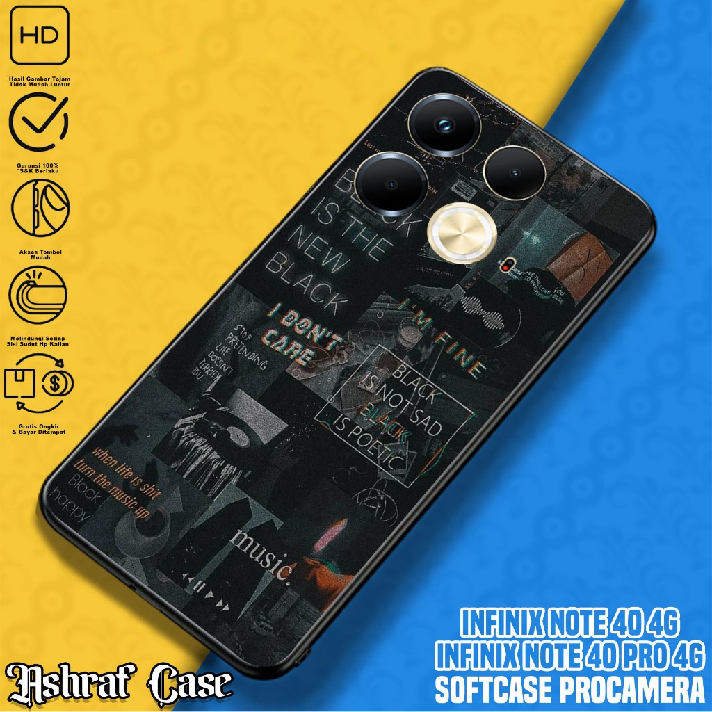 Case Infinix Note 40 - Casing Hp Infinix Note 40 Terbaru Motif AESTH - Silikon Hp Infinix Note 40 - 