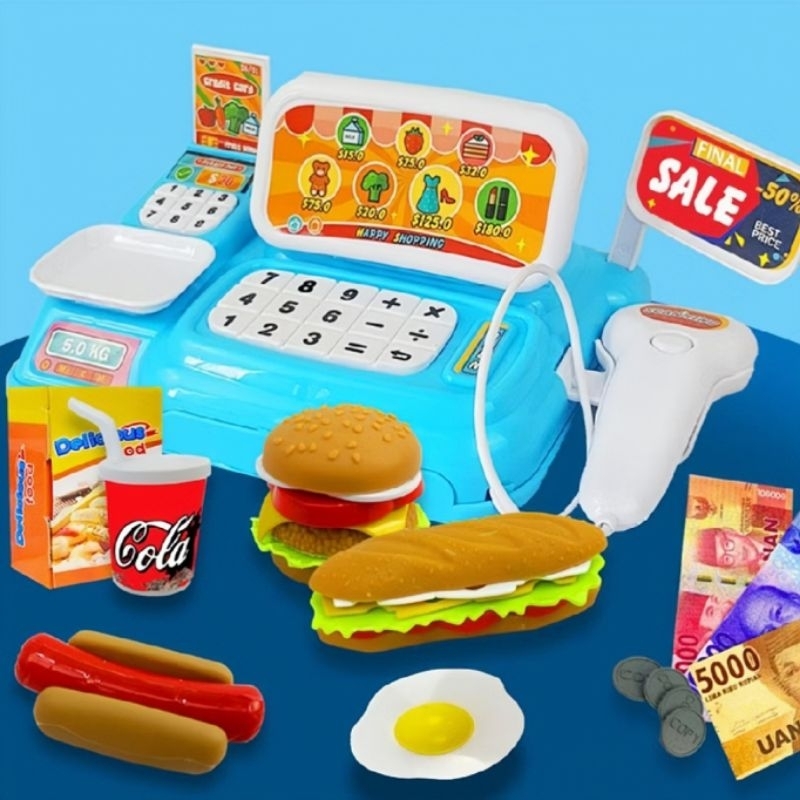 MAINAN KASIR KASIRAN CASH REGISTER KEMASAN KTG JUAL ICE CREAM LK 20, LK 21, LK 22