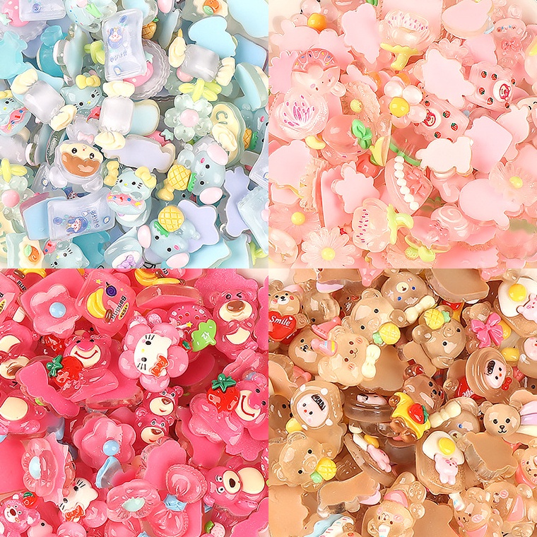 

KODE L97C Sanrio Resin Clay Black Purple Kuromi isi 5