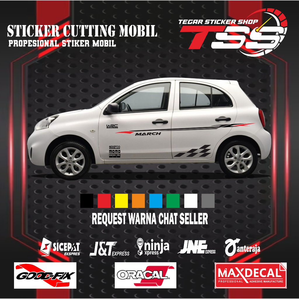 sticker mobil nissan march sticker lis mobil nissan march sticker mobil sticker motif variasi mobil