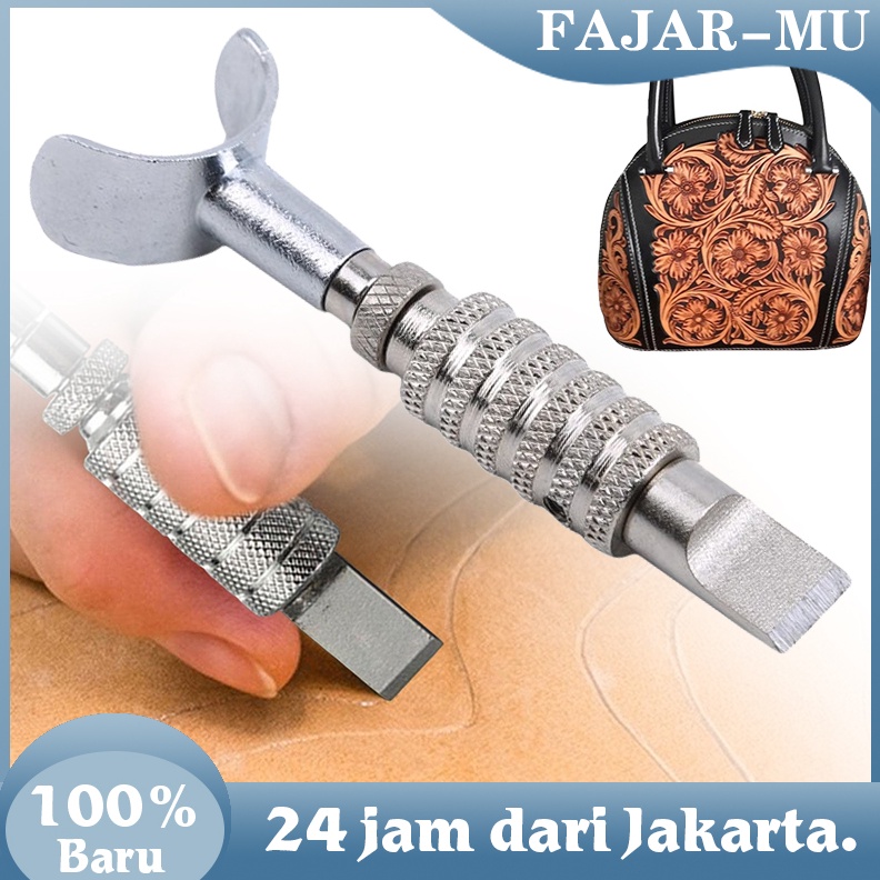 

KODE P88S Carving Knife Handmade Kulit Ukiran Rotary Handmade Adjustable Swivel Leather Tools Rotating Blade
