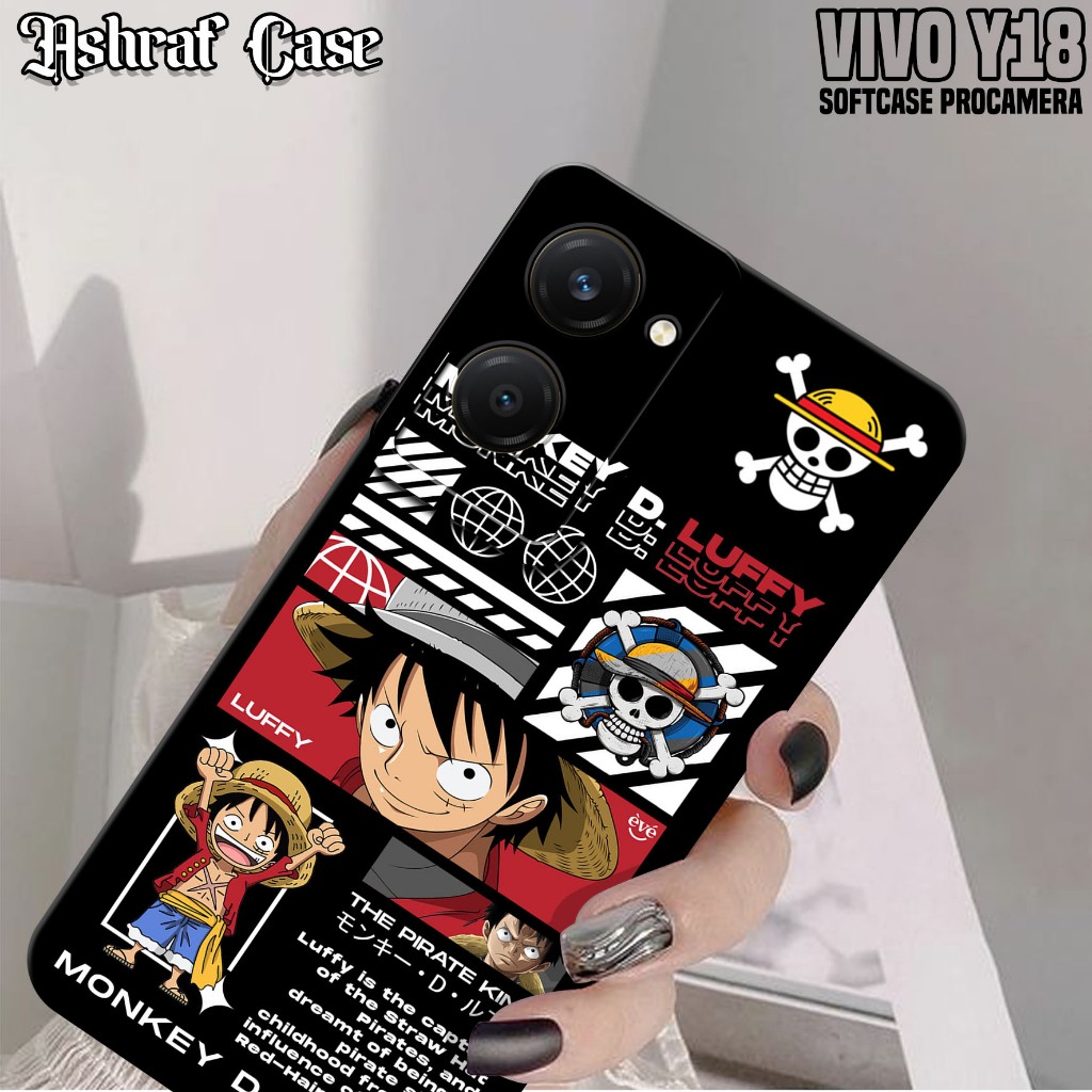 Case VIVO Y18 - Casing Hp VIVO Y18 Terbaru Motif ONE PIECE - Silikon Hp VIVO Y18 - Softcase Hp VIVO 