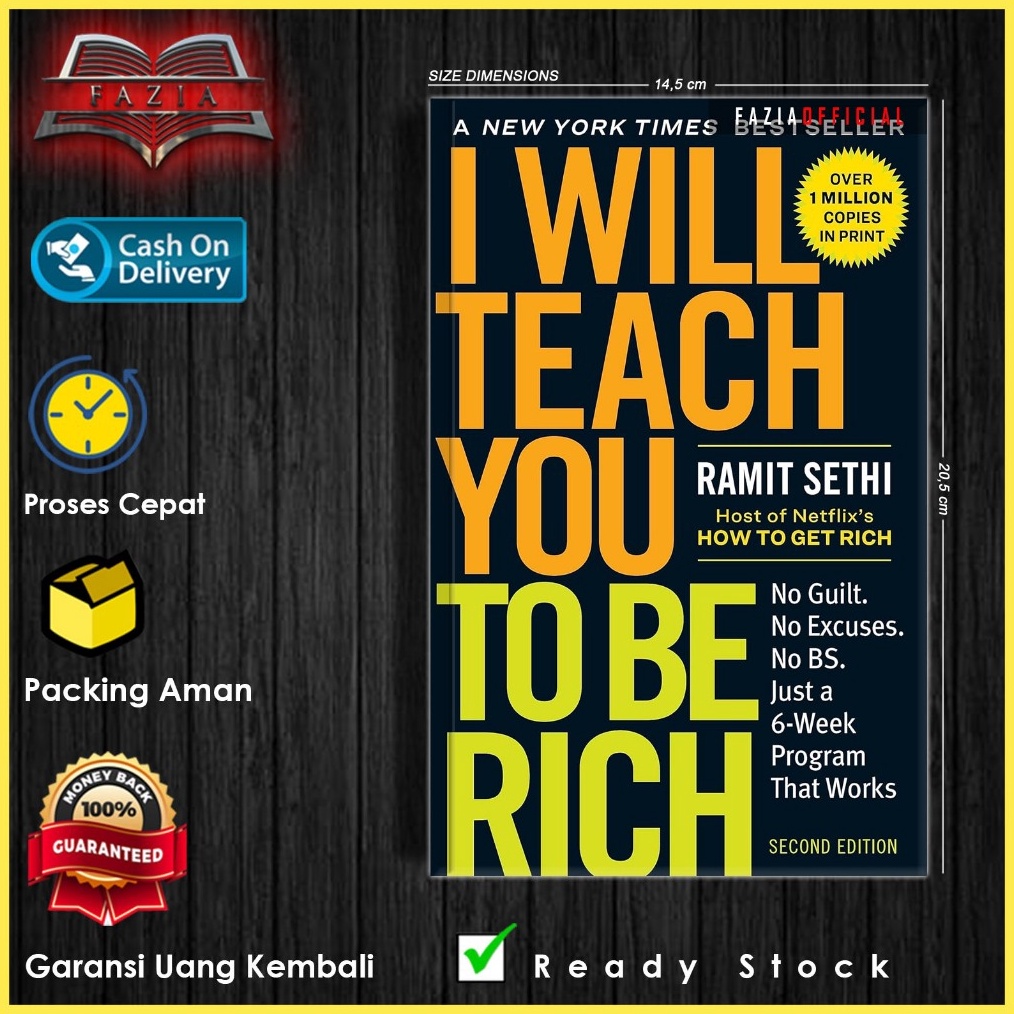 LANGSUNG ORDER GAN I Will Teach You to Be Rich by Ramit Sethi EnglishIndonesia