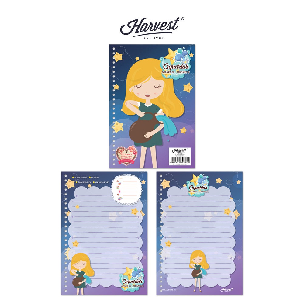 

BIG SALE FASION Loose Leaf Kertas Binder Harvest A5 Zodiac