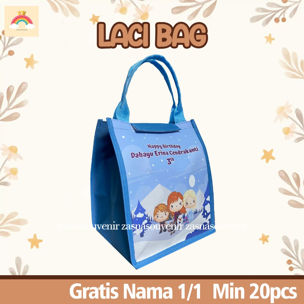 

PROMO LUNCH BAG CUSTOM NAMA 1/1 TAS ULANG TAHUN SOUVENIR ULANG TAHUN P18 L15 T24 PREMIUM