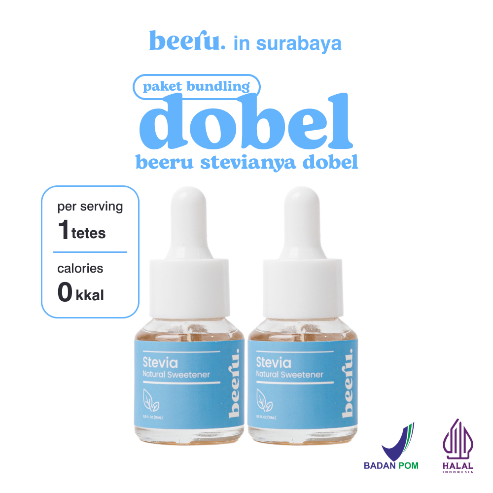 

Beeru Stevia Natural Sweetener Paket Dobel Pemanis Rendah Gula Untuk Diabetes