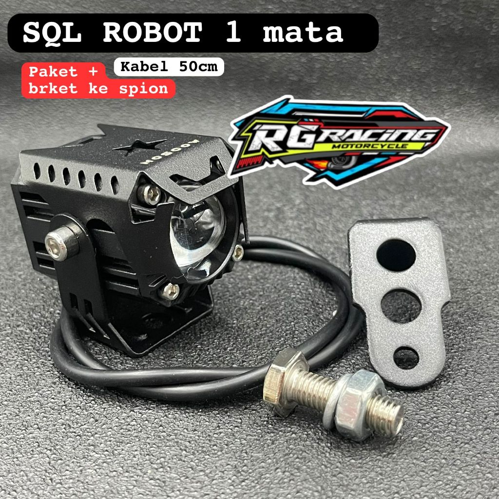 MASTER619 (transformers) Lampu Tembak Led Foglamp SQL 1 Mata Laser Gun Putih Kuning 2 Warna Waterpro