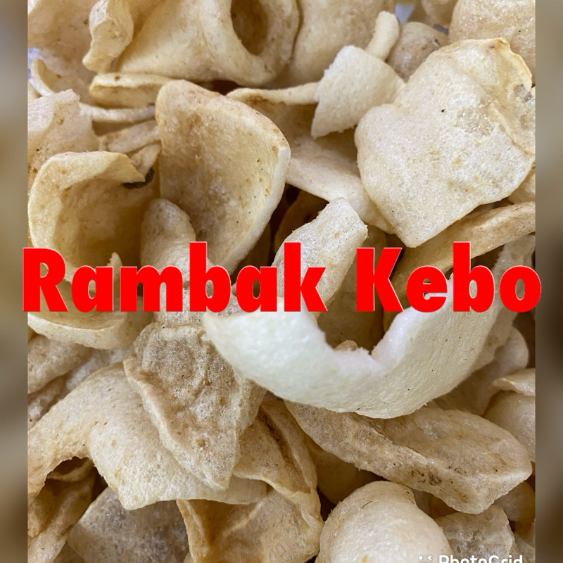 

KERIPIK KRIPIK KRUPUK Rambak kebo / Kulit kebo renyah 100gram