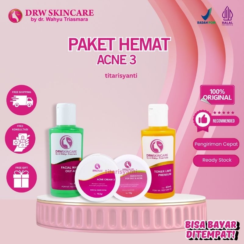 Drw Skincare Paket Hemat Acne 1 2 3