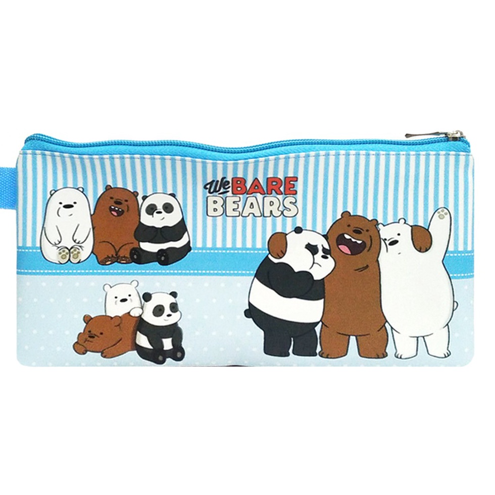

GEBYAR PROMO Mini Case We Bare Bears Biru Muda Organizer Pencil Case Tempat Pensil Travelling Organizer