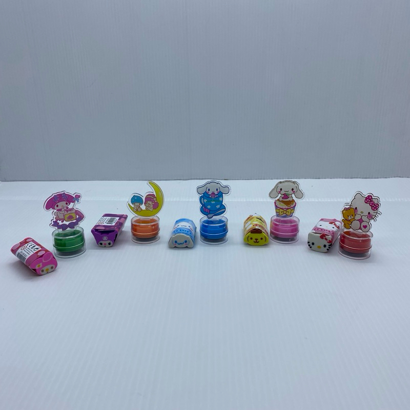 

ATK Anak Sekolah 2pc / Stationery Sanrio / Stamp Buku / Cap Stamp Sanrio / Penghapus Pensil / Eraser + Stamp / Stempel Sanrio Lucu / Stempel Buku Kuromi