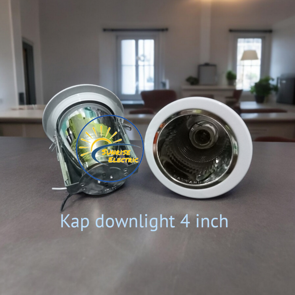 Kap Fitting Lampu Downlight 4 Inch