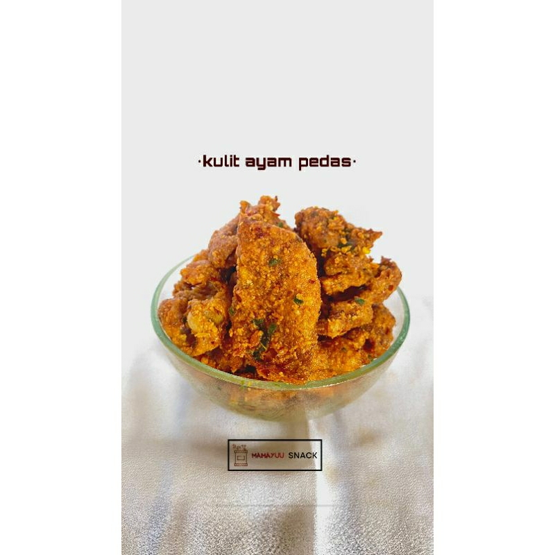 

Kulit ayam crispy daun jeruk pedas dan original