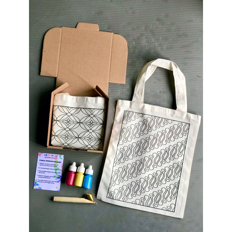 

BUME.ID || DIY TOTEBAG PAINTING KIT || Membatik Totebag Kanvas By EJ gypstore