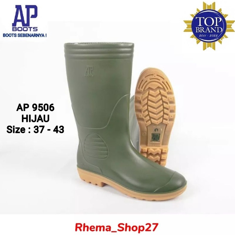 KODE A88A AP BOOTS 956 HIJAU TERBARU Sepatu Boots AP 956  Boots AP Original 3743