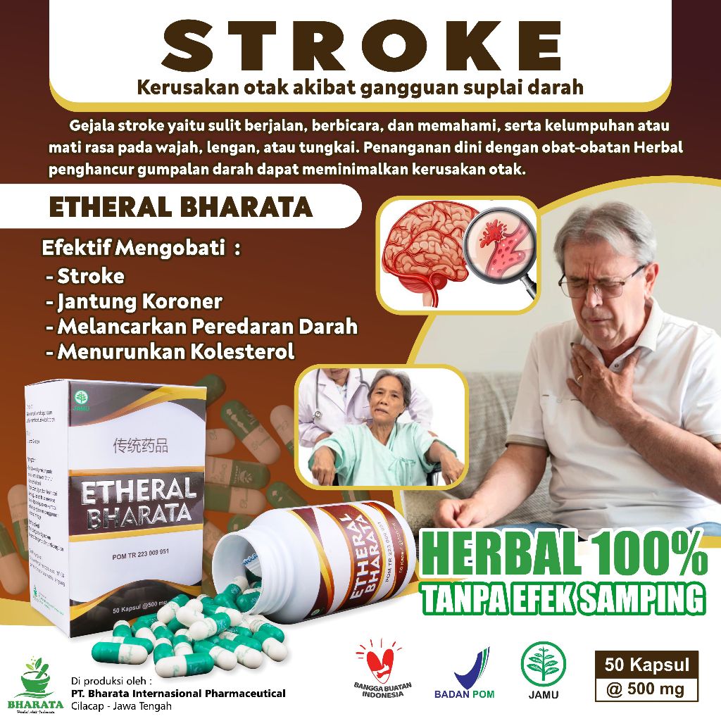 Obat Herbal Stroke dan Epilepsi ETHERAL BHARATA