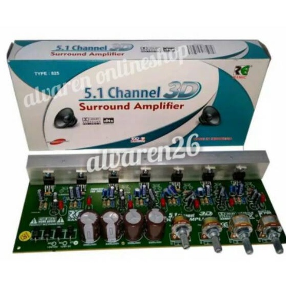 KI3 Kit Power Amplifier Aktif Home Theater 51 Surround 3D