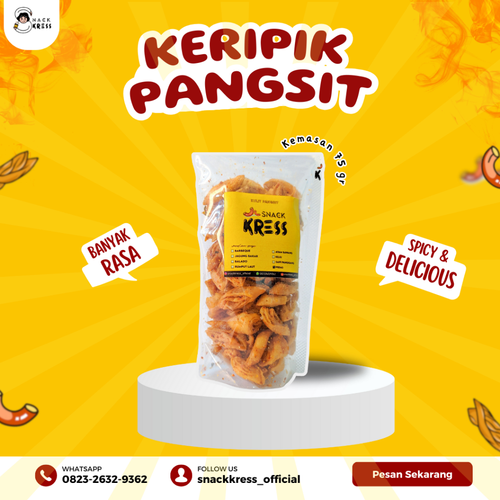 

Pangsit Goreng Pedas Daun Jeruk 75 gr