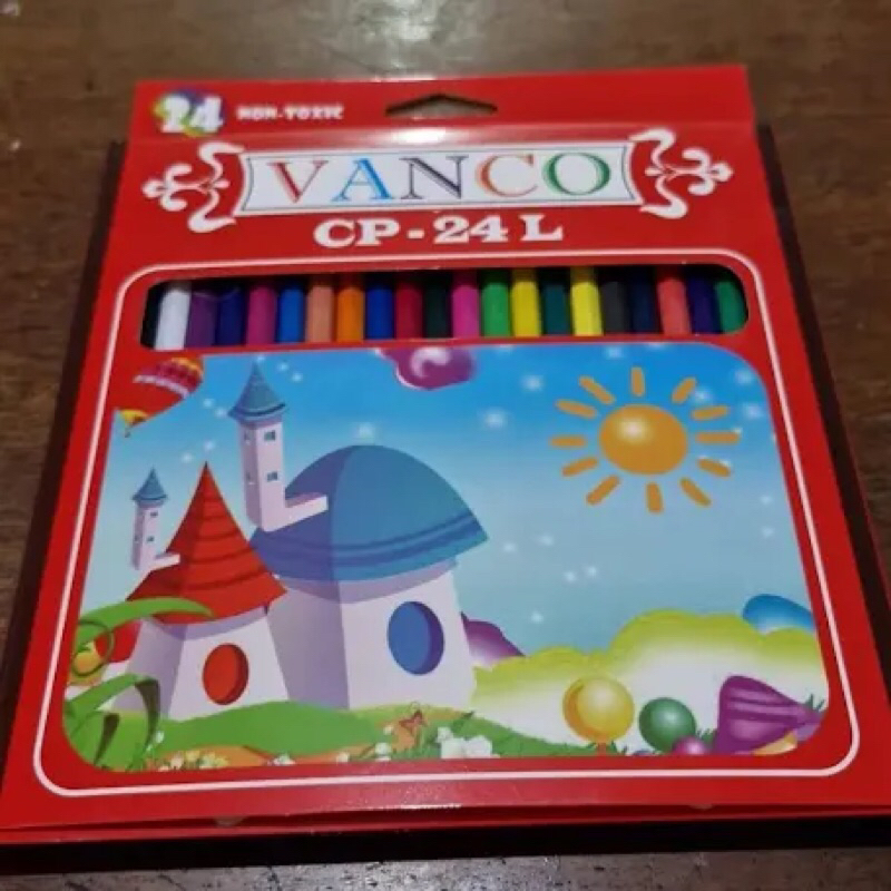 

PROMO Pensil Warna Vanco 24 Warna Panjang CP-24L / Pensil Warna Murah CP24L / Vanco CP 24 L