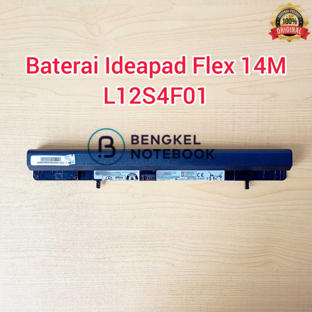 Baterai Ideapad Flex 14M 15M 14D 15D 15AP 14AT 14AP 15AT S500 Z500 Z501 L12M4A01 L12S4F01 L12L4A01 L