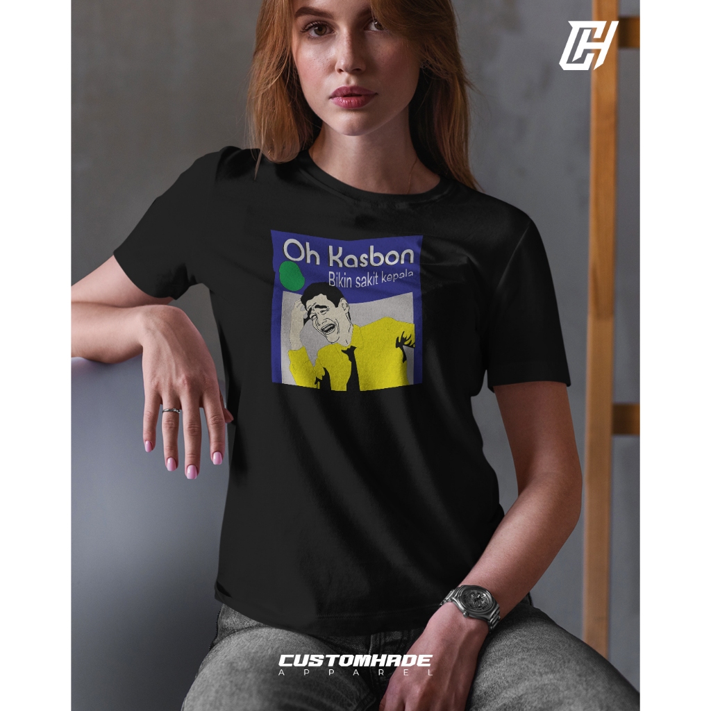 Baju Kaos Unisex Distro Polos Plesetan Oskadon Lucu
