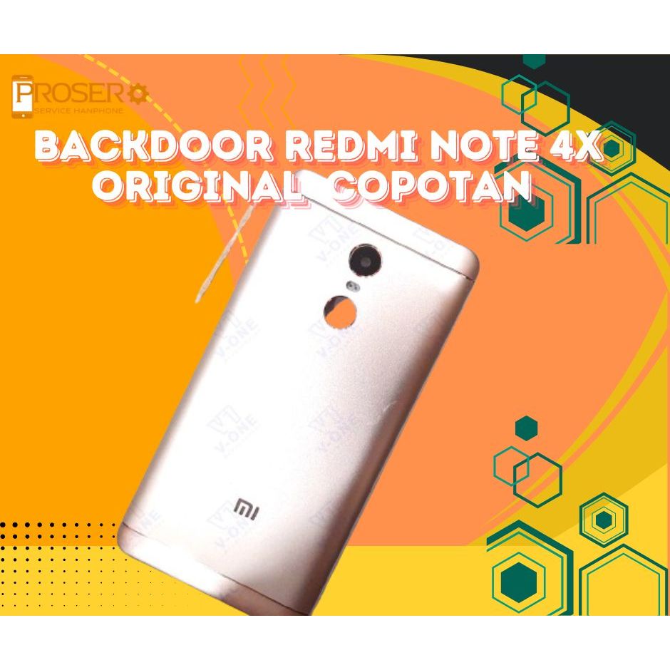 Backdoor XIAOMI REDMI NOTE 4X Tutup Baterai Casing Belakang ORI COPOTAN