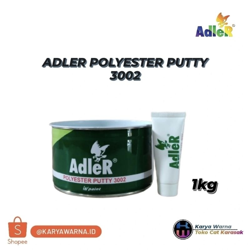 Adler Polyester Putty 3002 | Dempul Adler + Hardener | 1kg