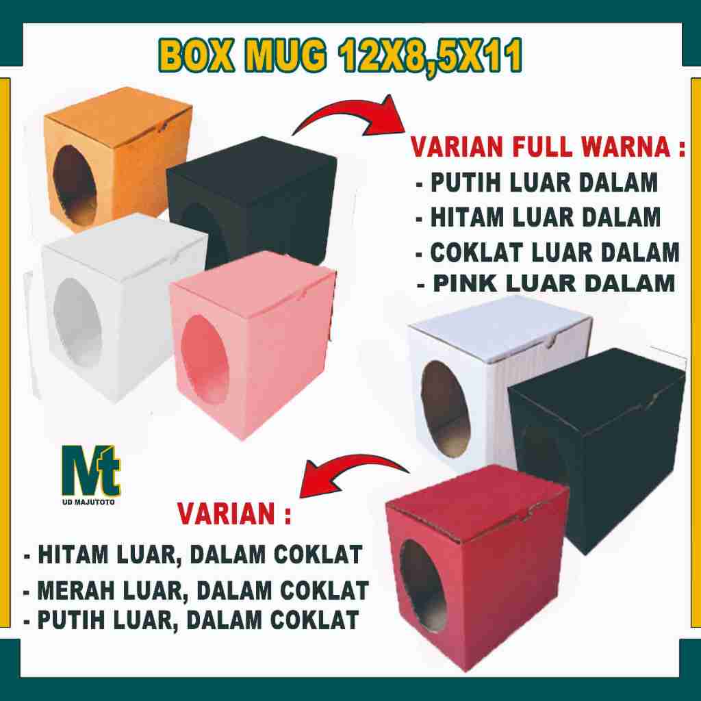 

(PAKET 10 PCS) Box Mug 12x8,5x11 Cm / Box Mug / Dus Mug Kotak / Box Souvenir Mug / Kardus Polos