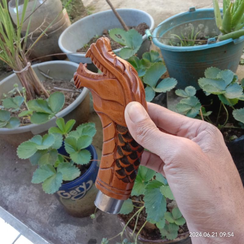 GAGANG PISAU UKIR NAGA
