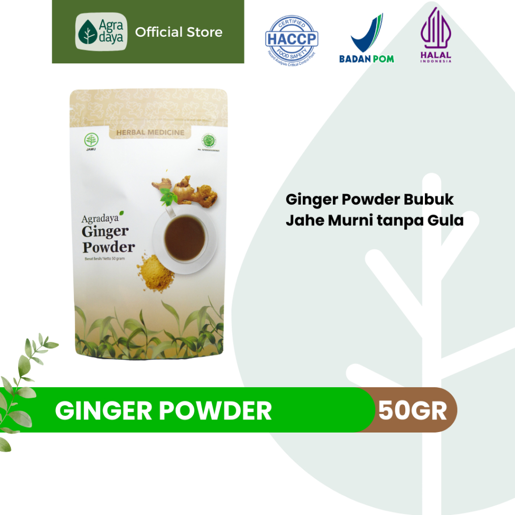 

Agradaya - Ginger Powder Bubuk Jahe Murni tanpa Gula