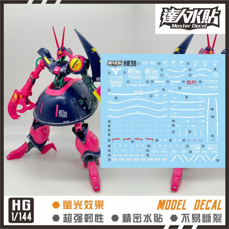 HG 1/144 BAUND DOC WATER DECAL MASTER DECAL