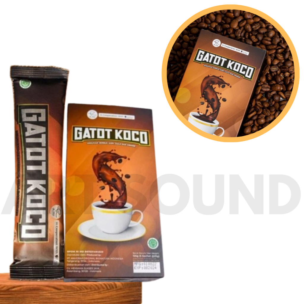 

Kopi Gatot Koco 1 Box isi 5 sachet Dr Hen Richard Lee asli Original Quality