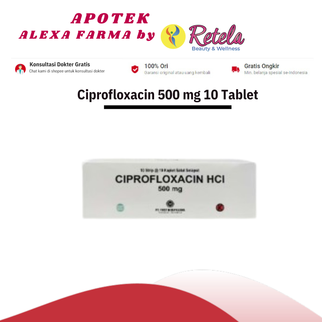 Ciprofloxacin 500 mg 10 Tablet