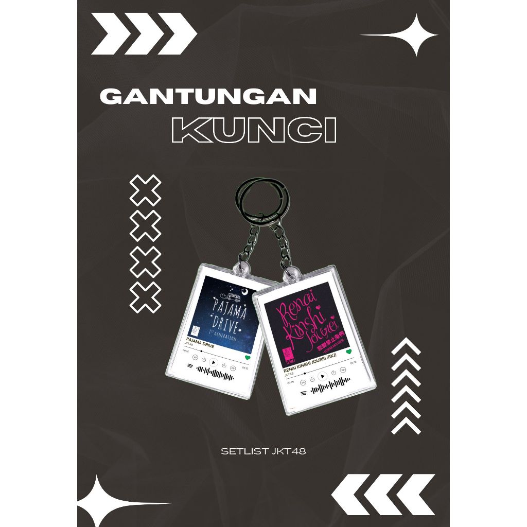 (FREE PHOTOCARD) Gantungan Kunci KEYCHAIN  JKT48 SETLIST EDITION | TERMURAH