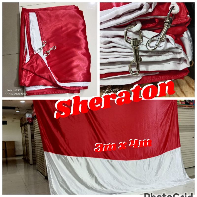 

bendera merah putih bendera Indonesia ukuran Jumbo 3meter x 4meter / 300cm x 400cm