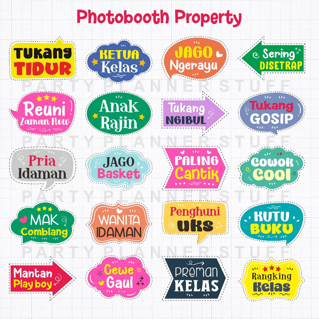 Reuni fun props photobooth property acc foto reuni properti foto reuni akbar stik props foto wedding